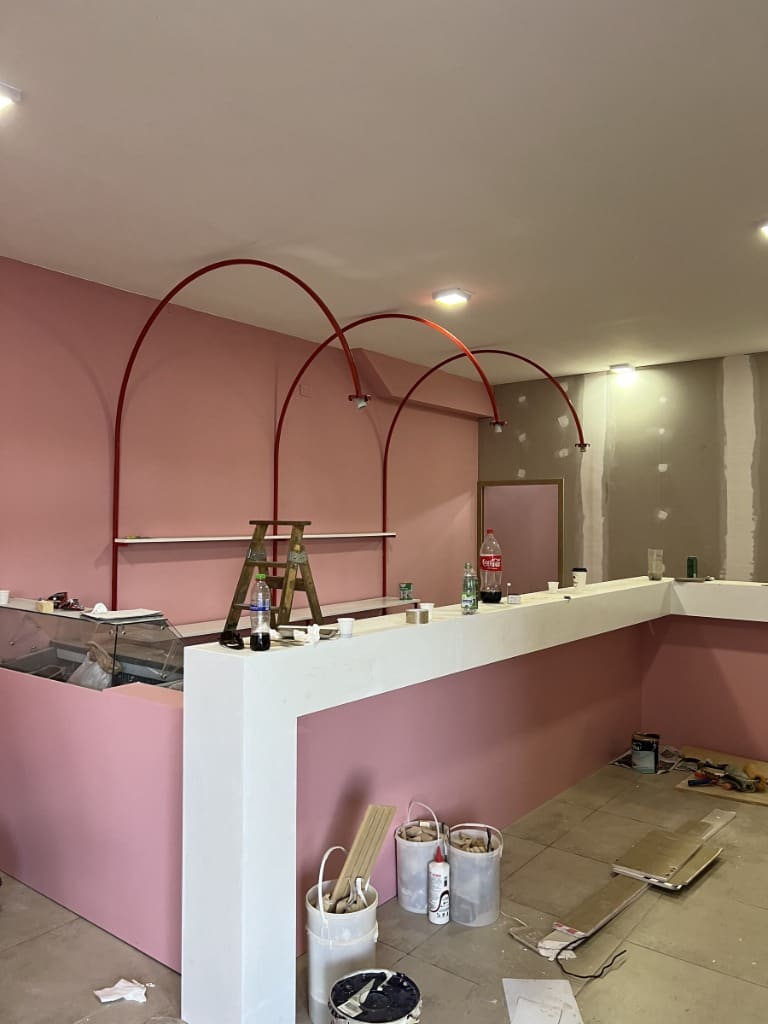 Surface Construcciones — Heladería Artesanal (diseño y ejecución), avance de obra