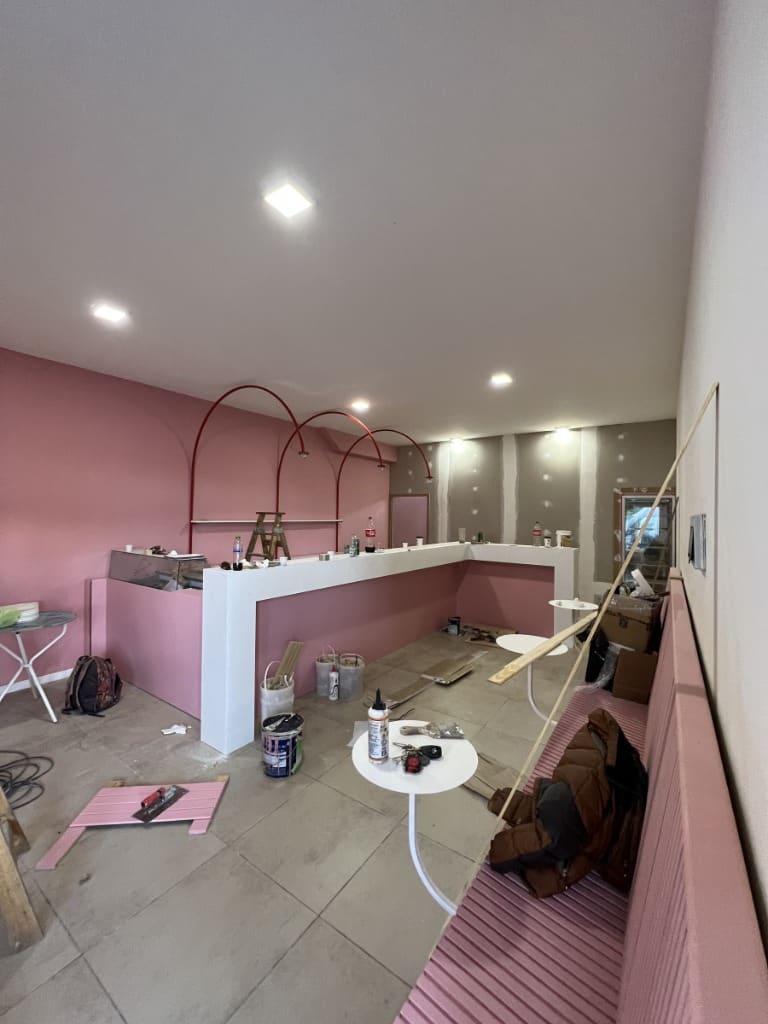 Surface Construcciones — Heladería Artesanal (diseño y ejecución), avance de obra